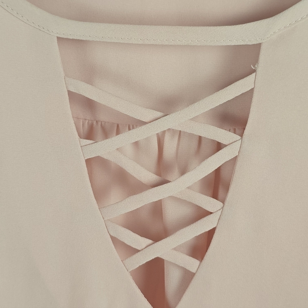 Torrid Peachy Pink Swing Blouse Plus 1X - Picture 8 of 13
